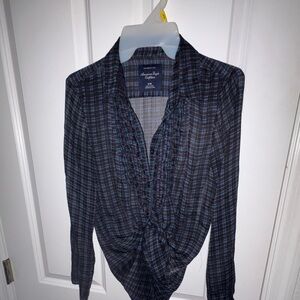 American Eagle button down  blouse - medium